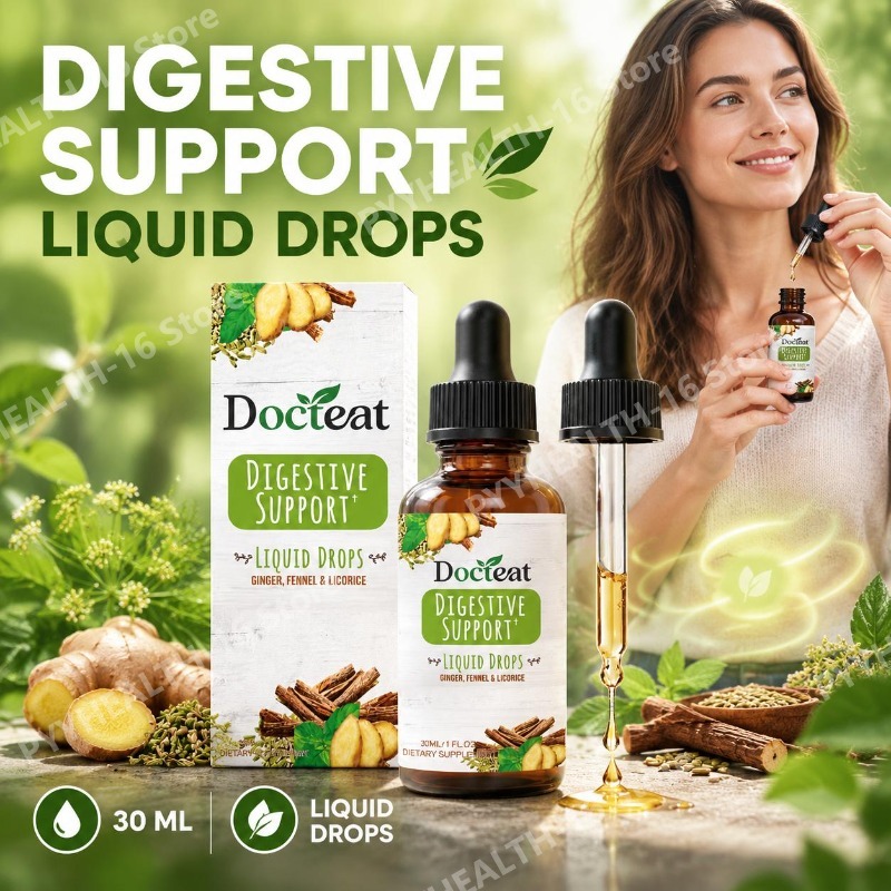 Licorice Root Extract - Gouttes liquides de soutien digestif avec