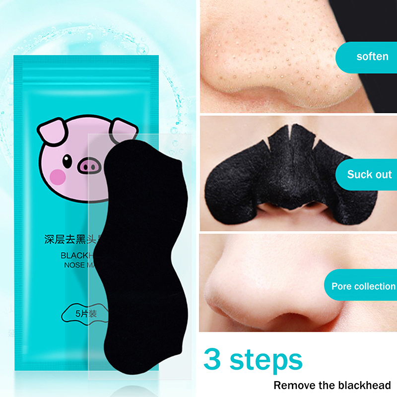 Charcoal Pore Strip - 5/15/25/50 pièces charbon de bambou élimination