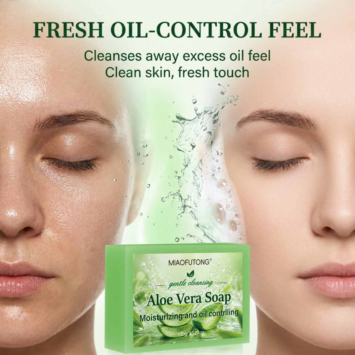 Skincare Natur E - Savon artisanal à l'huile essentielle d'aloe