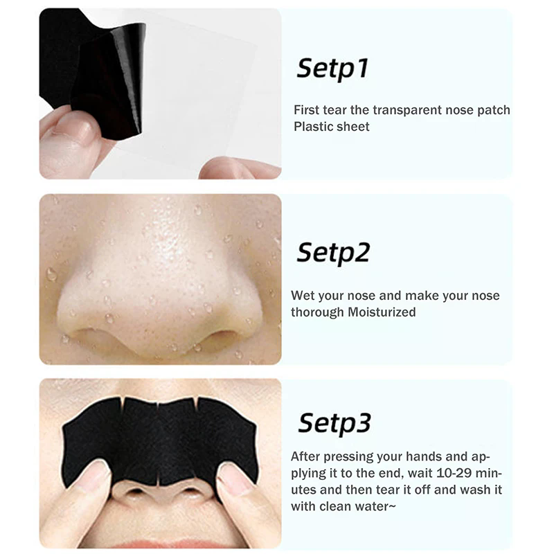 Charcoal Pore Strip - 5/15/25/50 pièces charbon de bambou élimination