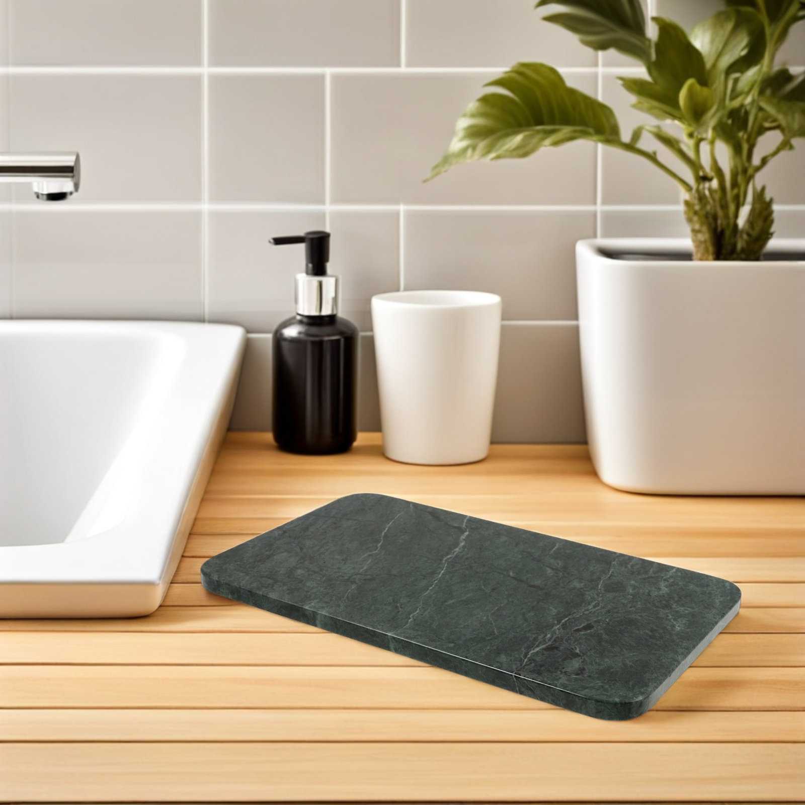 Plateau rectangulaire en marbr - Skincare Natur E avis et prix