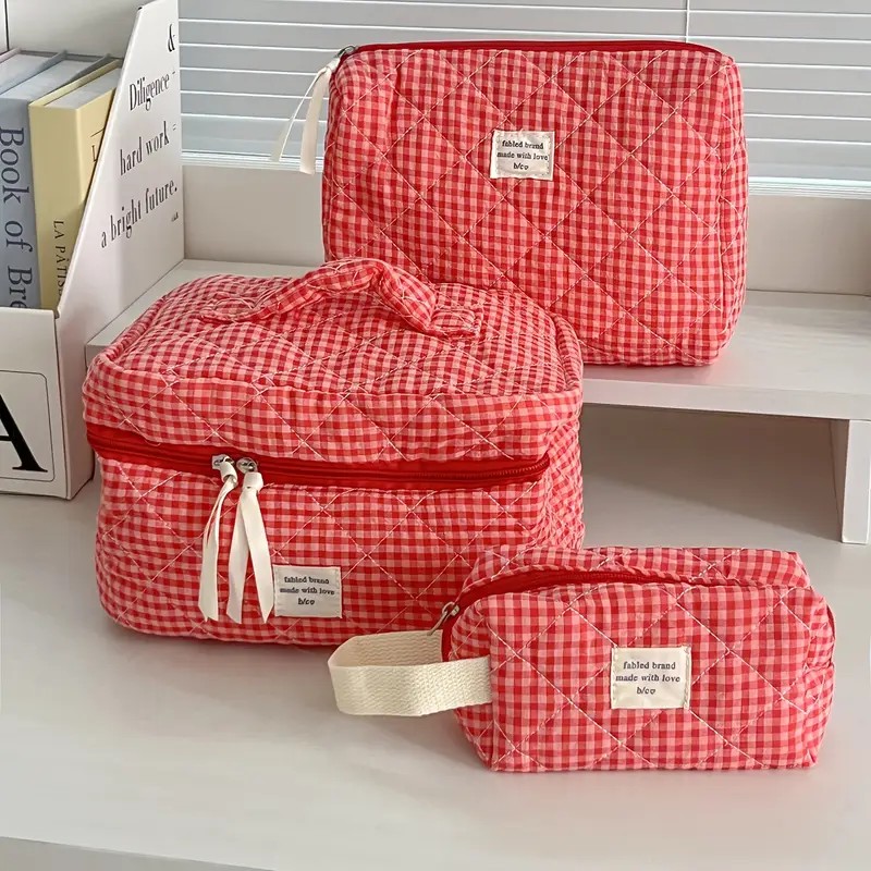 Sac à cosmétiques à carreaux d - Skincare B Erl avis et prix
