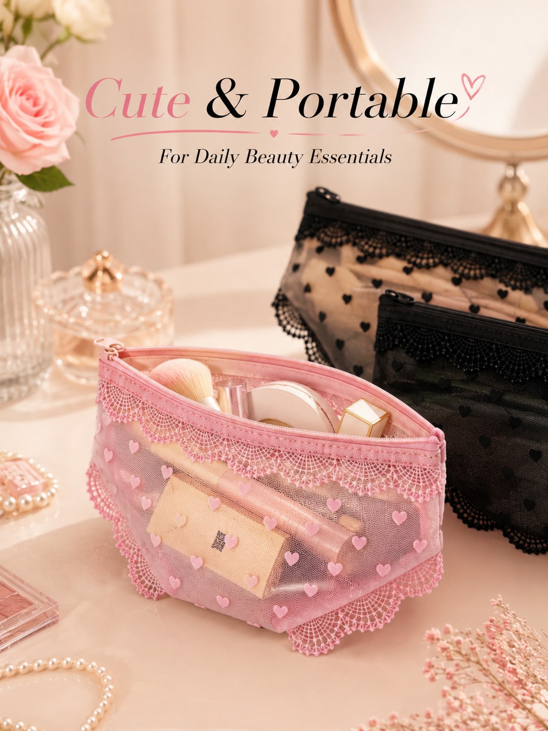Pochette de maquillage transpa - Skincare B Erl avis et prix