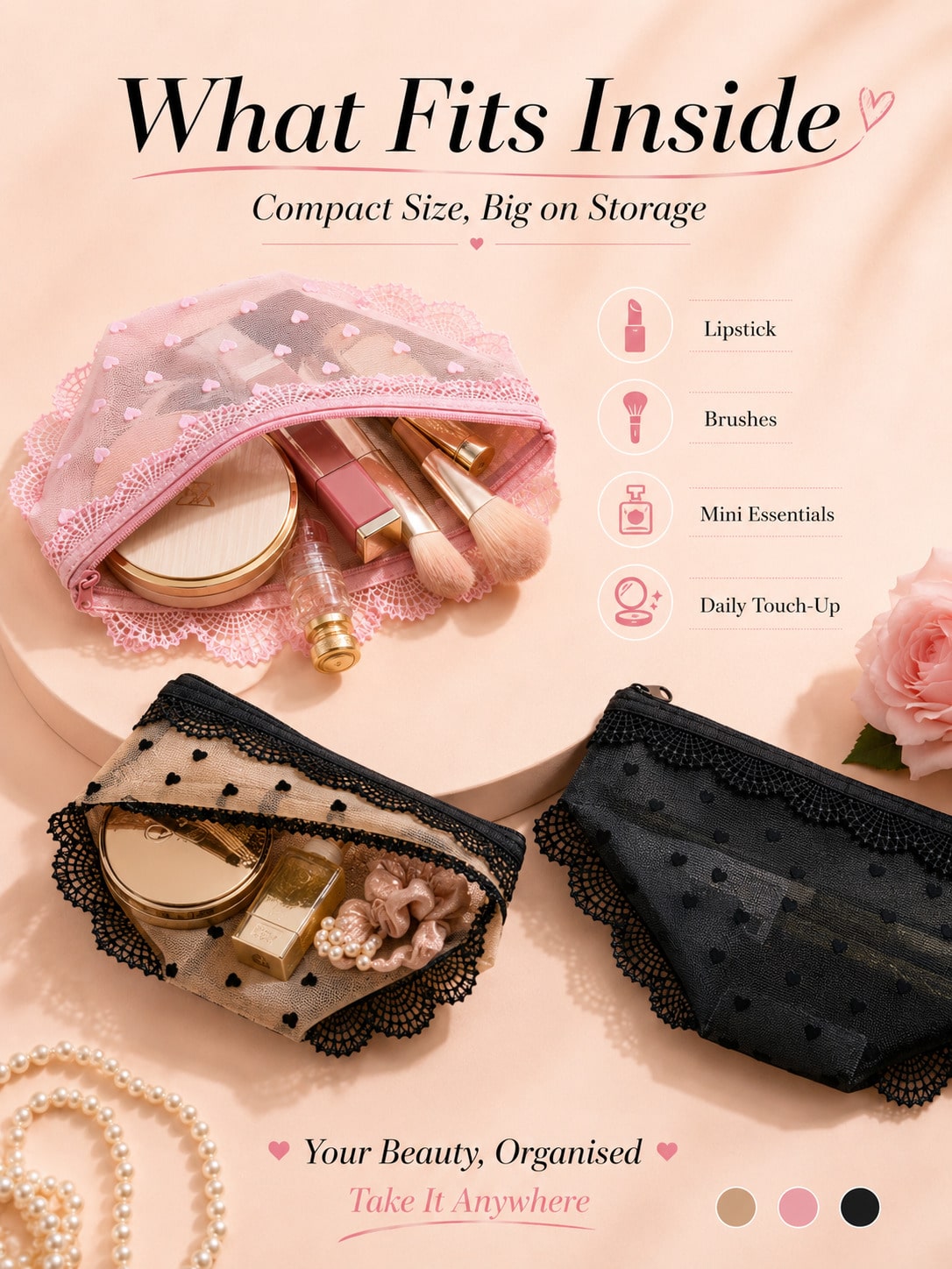 Pochette de maquillage transpa - Skincare B Erl avis et prix