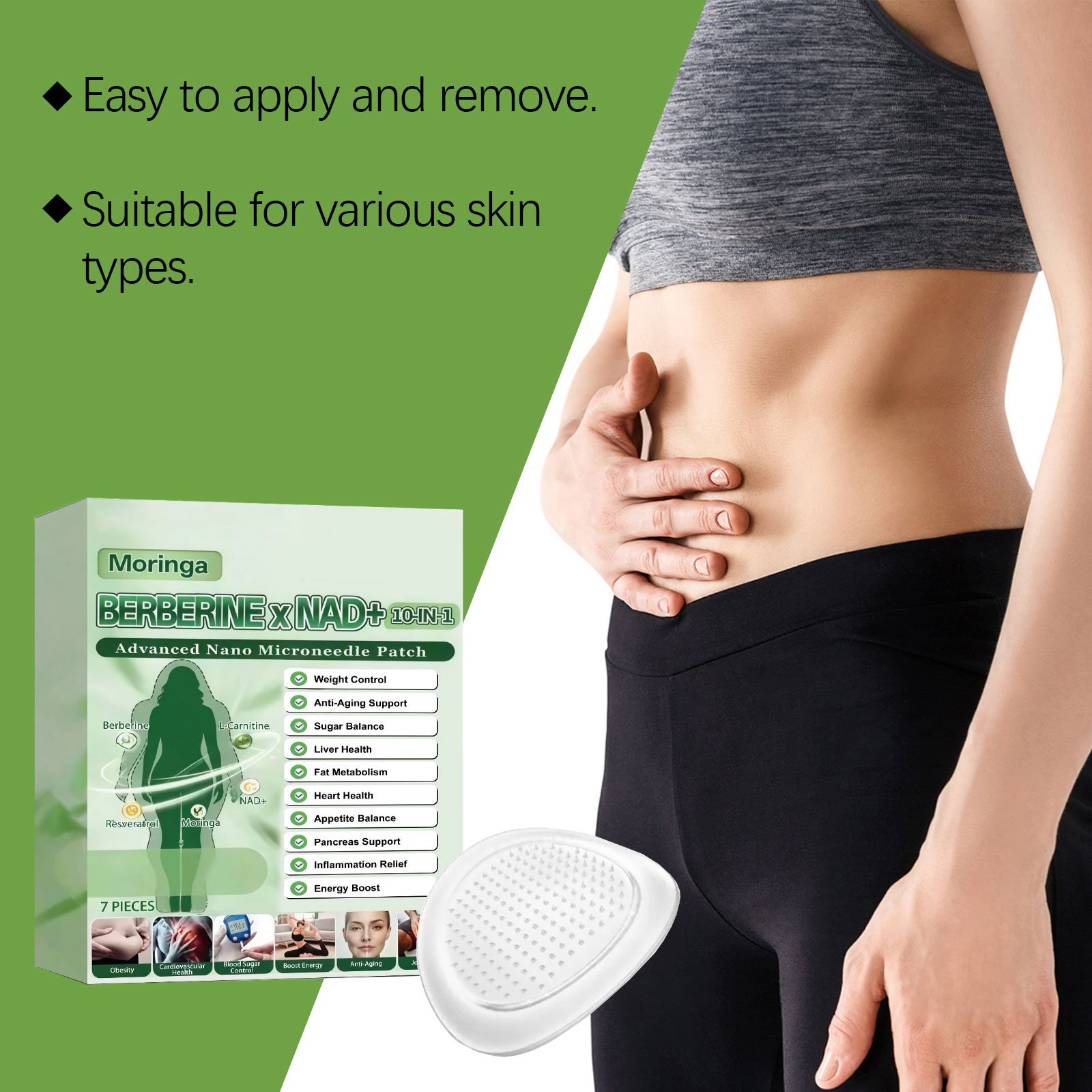 Patch Microneedle 10-en-1 Nuit - Skincare Natur E avis et prix